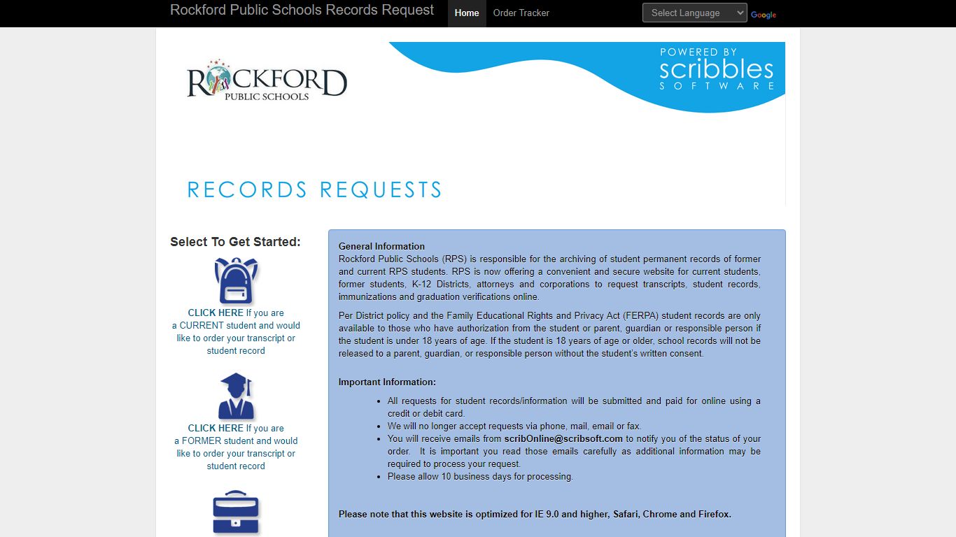 Rockford Public School District Transcripts and Records Requests by ...